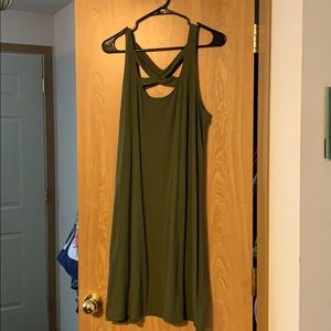 Olive green dress